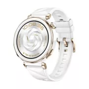 HUAWEI WATCH GT 5 Pro 42mm fluoroélastomére blanc