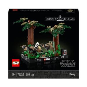 Image : LEGO Star Wars 75353 Diorama de la course-poursuite en speeder sur Endor