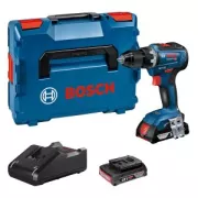 Bosch Professional - KIT 2 OUTILS : perceuse-visseuse GSR 18V-55 + perforateur GBH 18V-55 + 2 x GBA 4.0Ah + GAL 18V-40 + L-Boxx