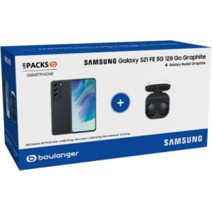 Image : SAMSUNG S21 FE 5G 128Go Gris + Buds2 Gris
