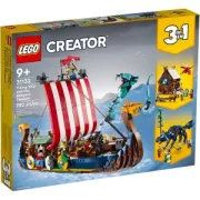 LEGO 31132 Creator 3-en-1 Le Bateau Viking et le Serpent de Midgard