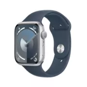 Apple Watch Series 9 GPS 45 mm argente / Bleu tempete S/M MR9D3QF/A