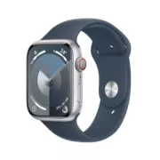 Apple Watch Series 9 GPS + Cellular 45 mm argente / bleu tempete S/M MRMG3QF/A