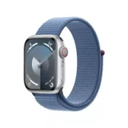 Apple Watch Series 9 GPS + Cellular 41 mm argente / Bleu hiver MRHX3QF/A