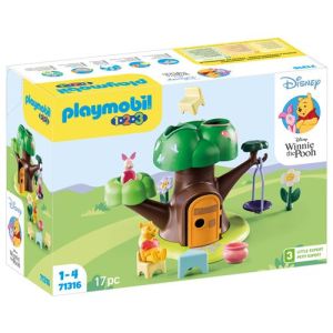 Image : Playmobil 1.2.3 Disney 71316 Winnie l'ourson et Porcinet avec cabane