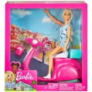 Poupee Barbie Blonde avec Scooter