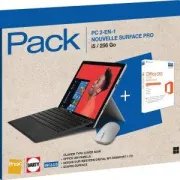 Microsoft Surface PRO 8 Go 256 Go CORE I5 + Clavier + Souris + Office 365 Famille+ Disque 1To