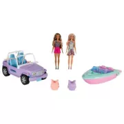 Barbie Coffret bateau et jeep