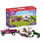 SCHLEICH - Pick-up avec remorque pour cheval - 42346
