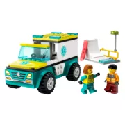 LEGO 60403 City L'ambulance de secours et le snowboardeur