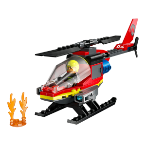 Image : LEGO 60411 City L'helicoptere de secours des pompiers