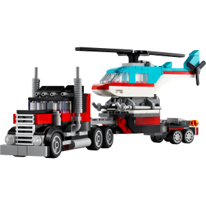 Image : LEGO 31146 Creator 3-en-1 Le camion remorque avec helicoptere