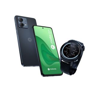Image : Motorola G84 6 5' 256 Go Gris + Moto Watch 100 FD Noir