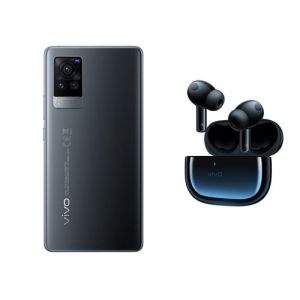 Image : Vivo X60 Pro 256 Go Noir minuit + Ecouteurs sans fil vivo Bluetooth True Wireless ANC 2 Noir