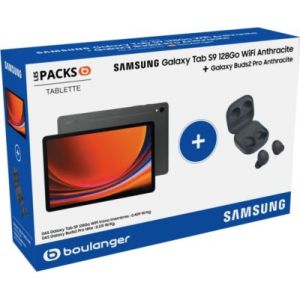 Image : Pack SAMSUNG Pack Tab S9 11' 128Go WiFi + Buds 2 Pro