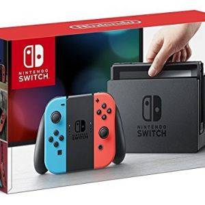 Image : Nintendo Switch avec Joy-Con rouge neon - bleu neon