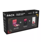 Pack Samsung Galaxy Z Flip5 256 Go Graphite + Coque en silicone Paris 2024 + Batterie Externe