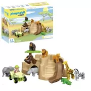 PLAYMOBIL 71594 1.2.3 Soigneur avec Animaux de la Savane