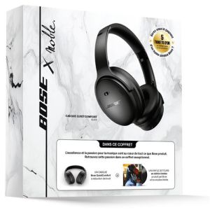 Image : Pack Casque Bose QuietComfort Noir + Vinyle Noble