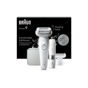 Image : BRAUN Silk Epil 9 9-341 BLANC-ARGENT