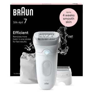 Image : Braun Silk epil 7 SE 7-041 Blanc Epilateur electrique
