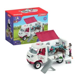 Image : SCHLEICH Veterinaire Mobile avec Poulain Hanovrien