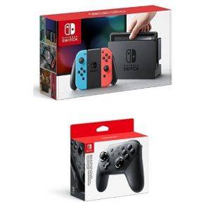 Image : Nintendo Switch avec Joy-Con - Neon + Manette Pro