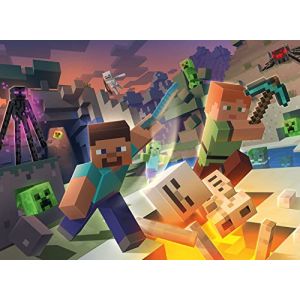 Image : Ravensburger Puzzle 100 p XXL - Monstres de Minecraft