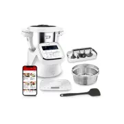 Moulinex, Companion, Robot Cuiseur, 14 Fonctions, Capacité XL 10 Personnes Gris Fabrique En France Hf8408f1