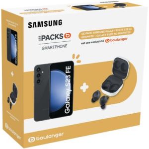 Image : Pack SAMSUNG S23FE Noir 128Go + Buds FE
