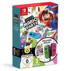 Image : Super Mario Party + Joy-con Vert et Rose Nintendo Switch