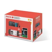Pack Console Nintendo Switch Rouge et Bleu Neon + Jeu EA Sports FC 24 + Starter Pack 6 en 1 Neon + Carte microSD 128 Go
