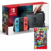 Nintendo Switch avec Joy-Con - Neon et Super Mario Odyssey