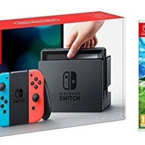 Image : Nintendo Switch avec Joy-Con - Neon + The Legend of Zelda : Breath of the Wild