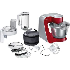 Image : BOSCH Kitchen machine MUM5 - Rouge fonce/silver