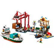 LEGO City 60422 Le port et le navire marchand