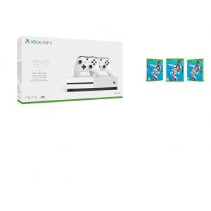 Image : Xbox One S 1 To + 2 Manettes + 3M de Game Pass + 3M de Live + Fifa 19