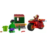 LEGO Marvel 76287 Iron Man avec une moto et Hulk
