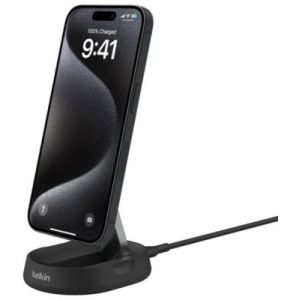 Image : Chargeur secteur BELKIN support recharge 15W 2 en 1 pliable