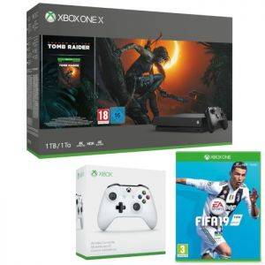 Image : Xbox One X 1 To Shadow of The tomb Raider + 2e manette + Fifa 19