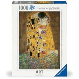 Image : Puzzle 1000 pieces Ravensburger Art collection Le baiser Gustav Klimt