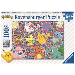 Image : Puzzle Ravensburger Pret pour la bataille Pokemon 100 pieces XXL
