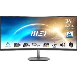Image : MSI Pro MP341CQ ecran Incurve 34' UWQHD