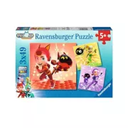 Ravensburger - Puzzle 3x49 pieces - Matt  Jia et Emma / Petronix Defenders