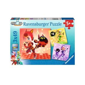 Image : Ravensburger - Puzzle 3x49 pieces - Matt Jia et Emma / Petronix Defenders