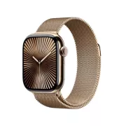 APPLE Watch Series 10 GPS + Cellular 42mm Titane Or / Milanais Or - MX083QF/A APPLE