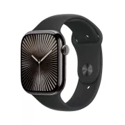 Apple Watch Series 10 GPS + Cellular 46mm Ardoise avec Bracelet Sport Noir S/M - MWYD3QF/A