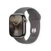 Apple Watch Series 10 GPS + Cellular 42mm Naturel avec Bracelet Sport Gris Mineral S/M - MWXD3QF/A