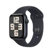 Apple Watch SE GPS 44 mm Aluminium Minuit avec Bracelet Sport Minuit S/M - MRE73QF/A
