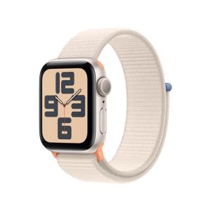 Image : Apple Watch SE GPS 40 mm Aluminium Lumiere Stellaire avec Boucle Sport Lumiere Stellaire